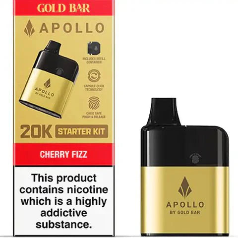 gold bar apollo 20k pod vape kit Gold Bar Apollo 20K Prefilled Pod Vape Kit Box of 5 – Vapes Master
